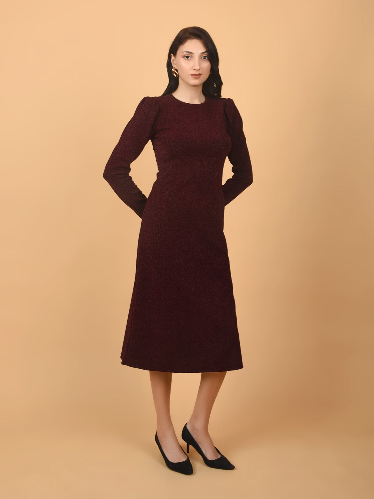 Flawless Women Long Sleeve Bodycon Dress | DIVA Being Flawless