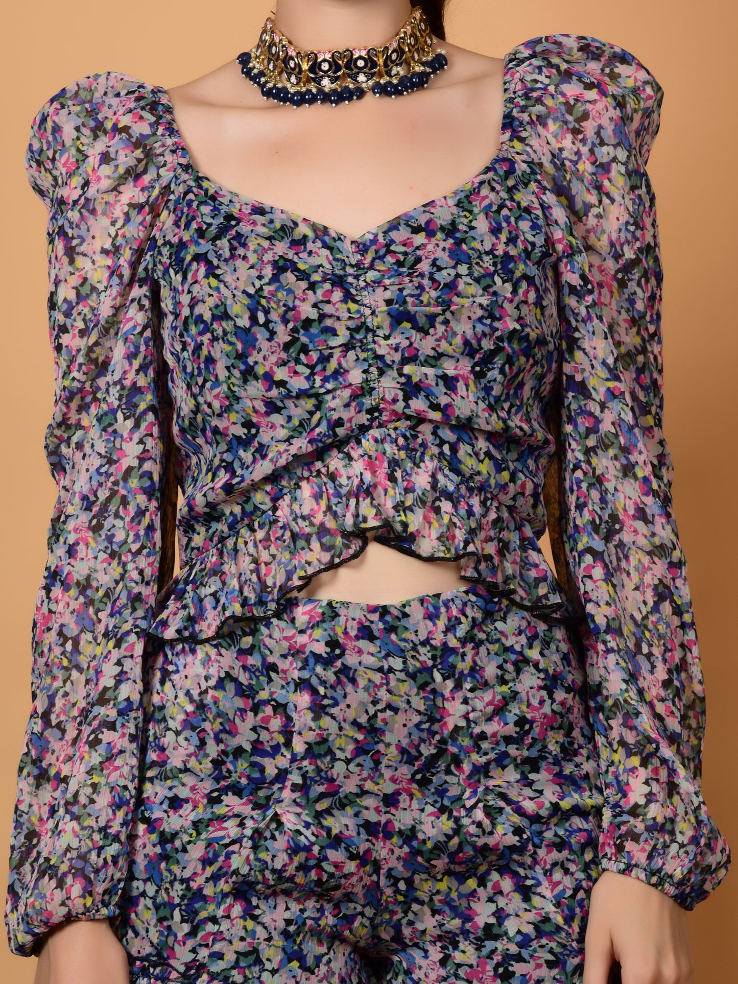 Flawless Multicolor Printed Women Co-ord Set | PENLOP Being Flawless