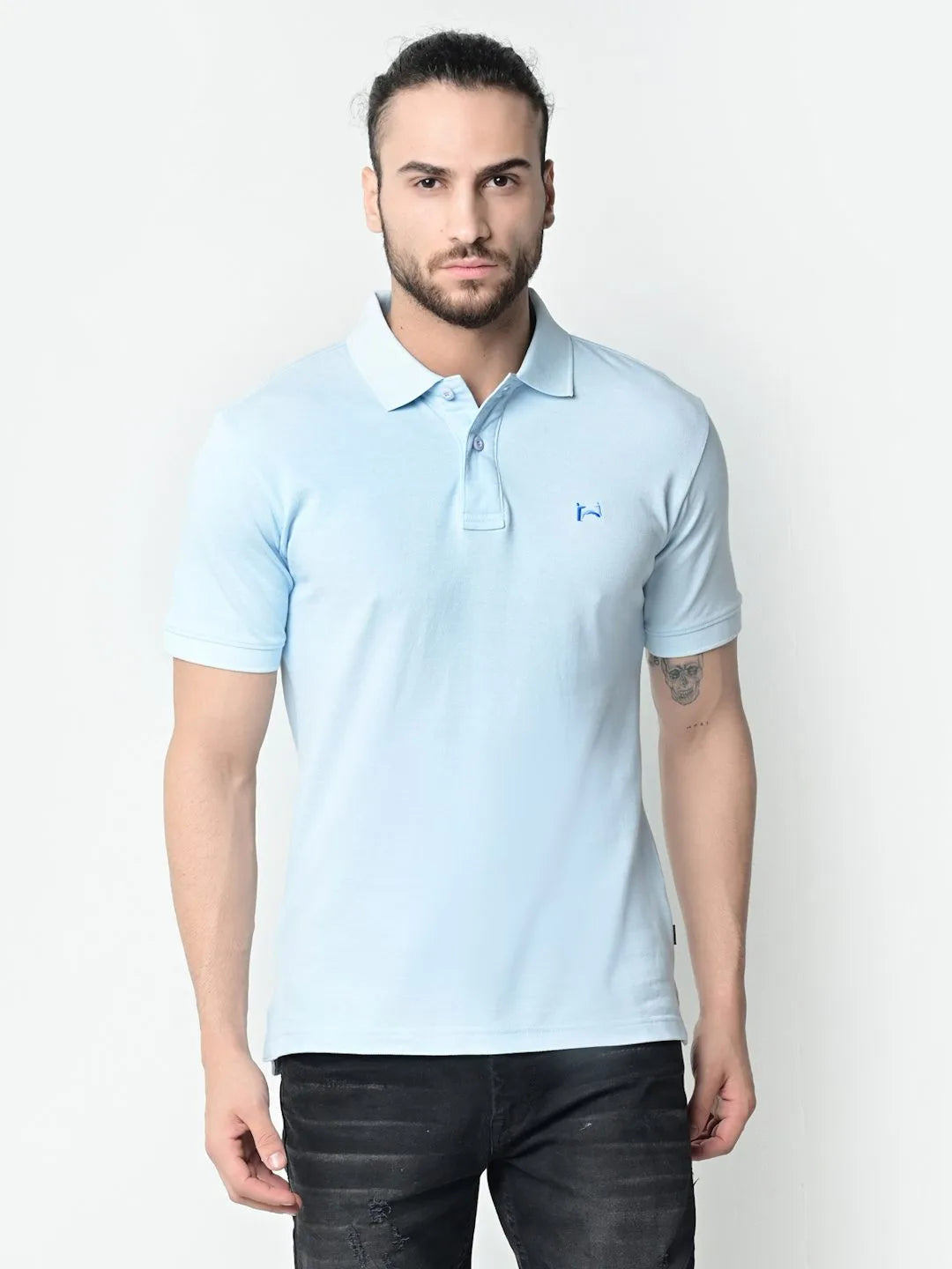 Flawless Men Sky High Organic Polo T-Shirt