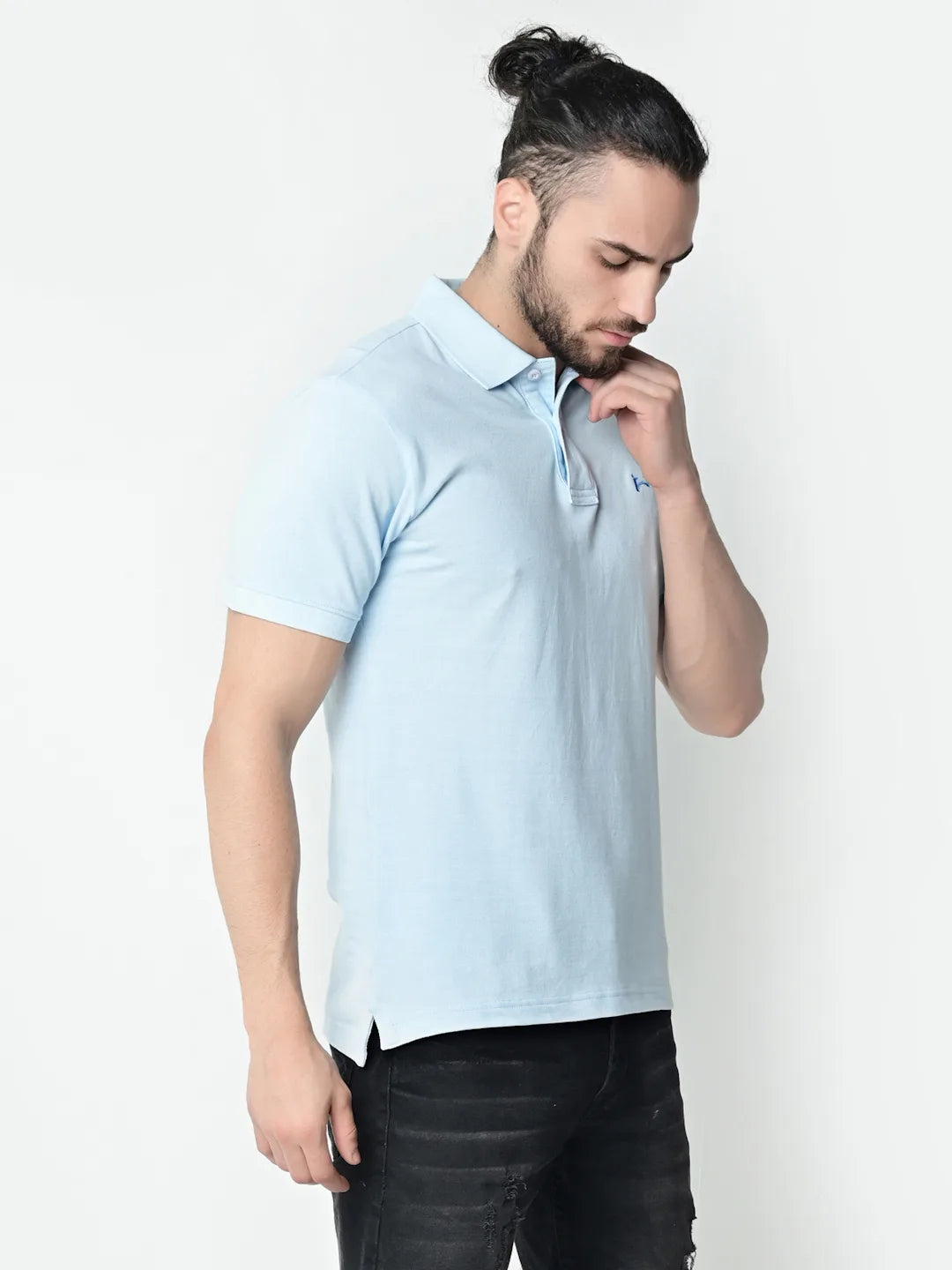 Flawless Men Sky High Organic Polo T-Shirt