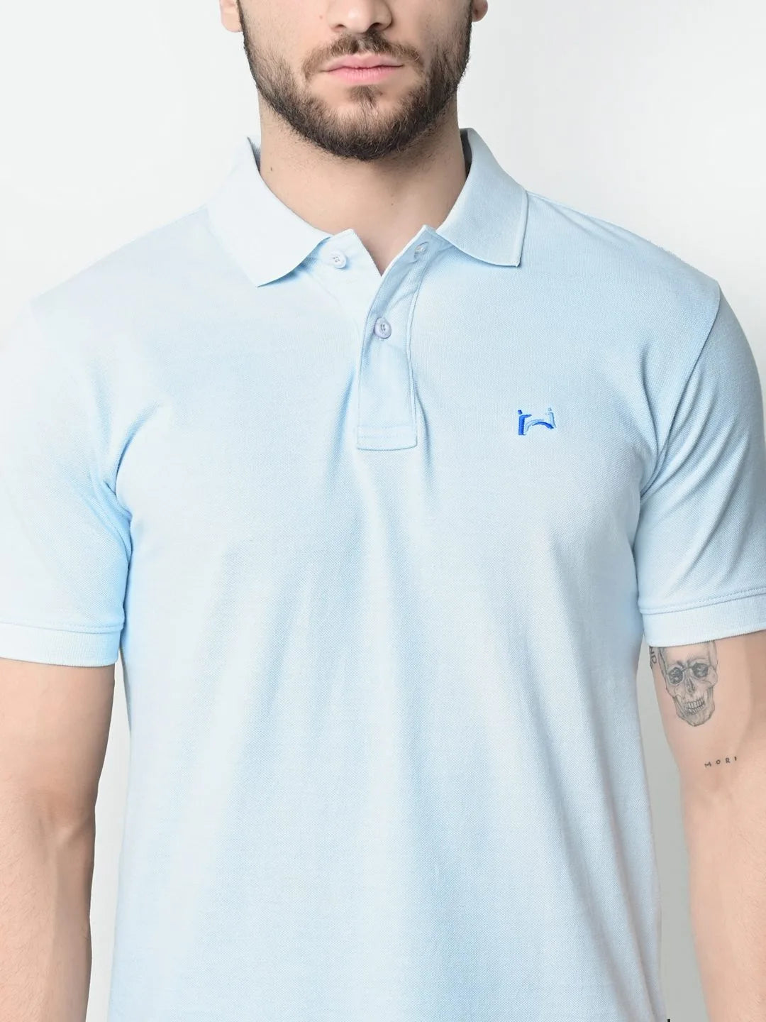 Flawless Men Sky High Organic Polo T-Shirt
