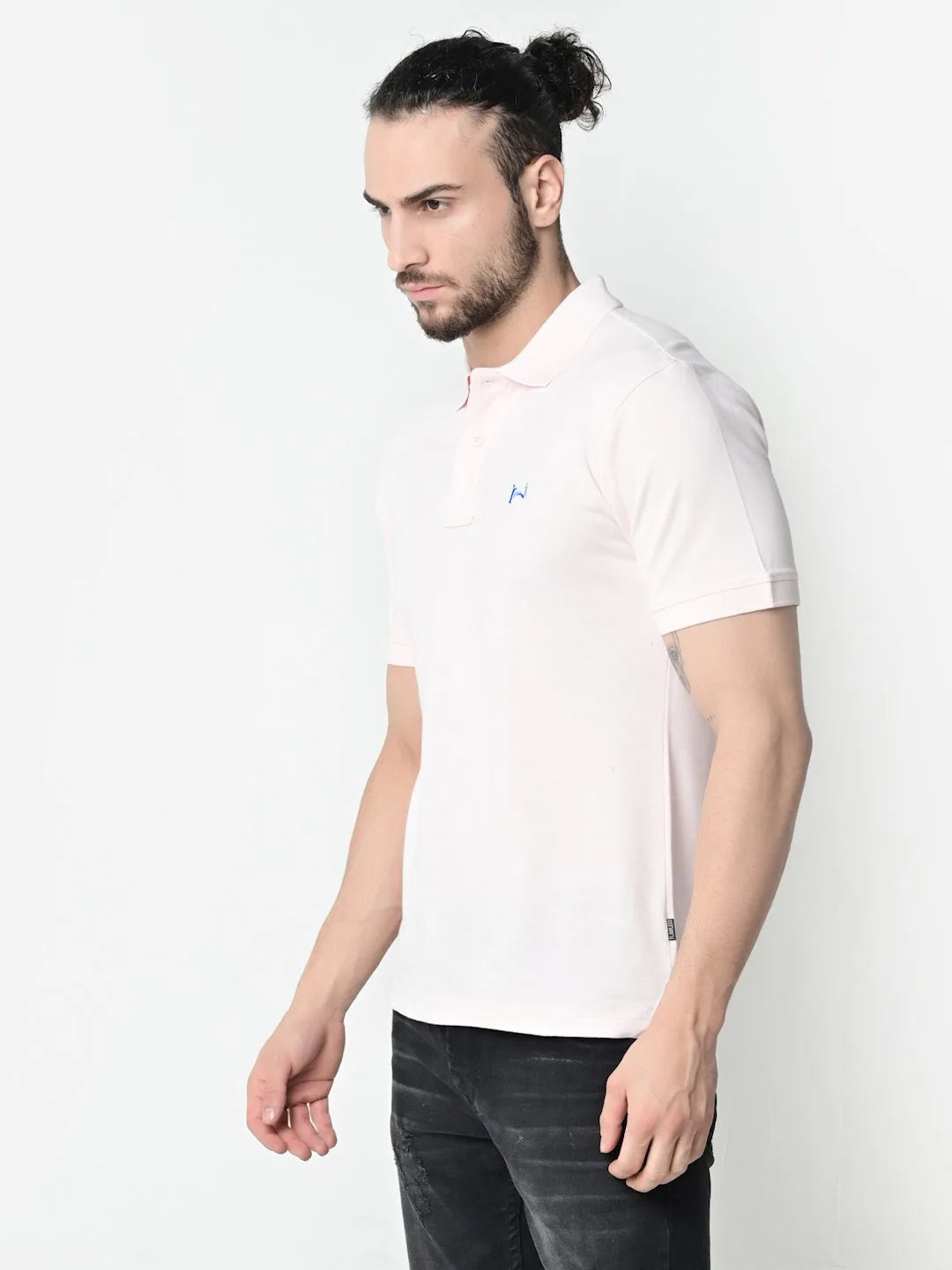 Flawless Men Organic Aesthetic Pink Polo T-Shirt