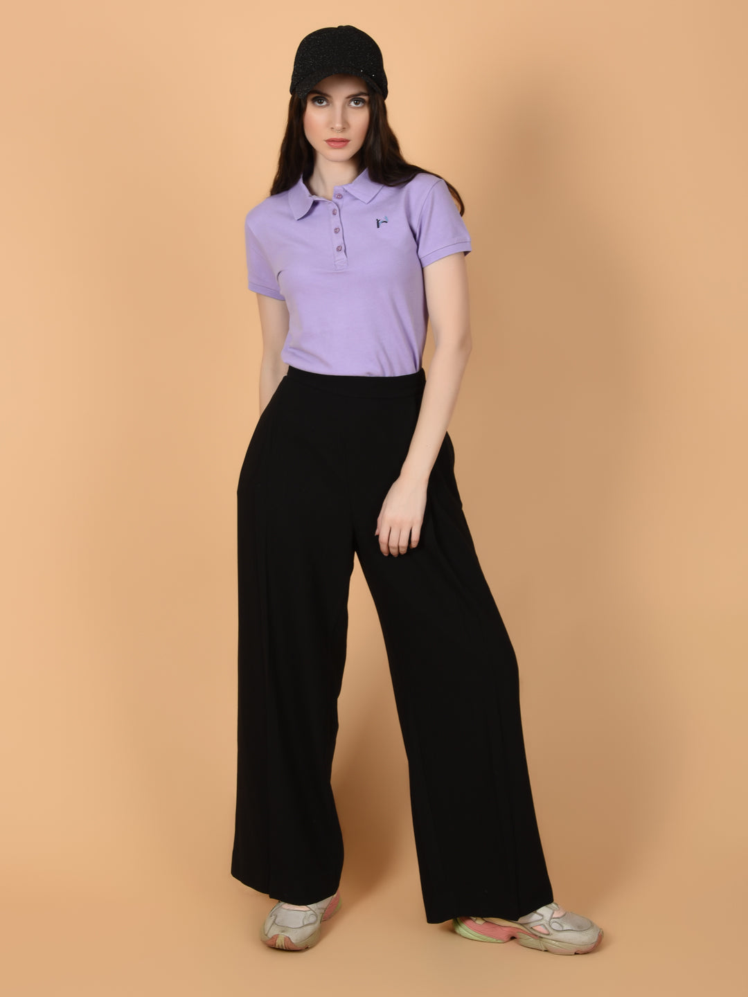 Flawless Women Mauvy Map Organic Polo T-Shirt Being Flawless