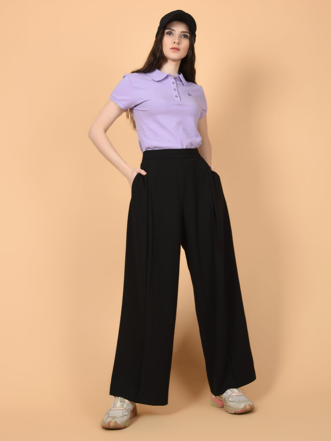 Flawless Women Mauvy Map Organic Polo T-Shirt Being Flawless