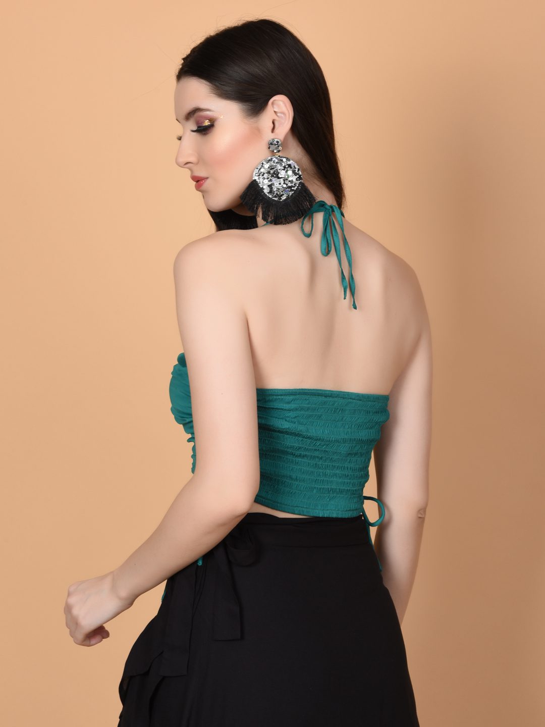 Flawless Women Green Crop Top | RARA Being Flawless