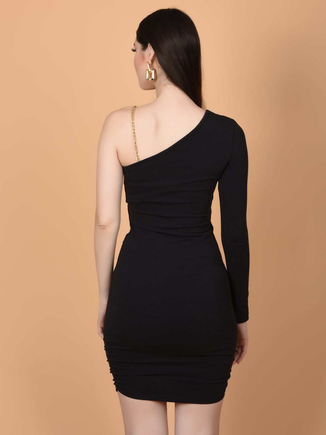 Flawless Women Solid Black Party Dress | BRITNY Being Flawless