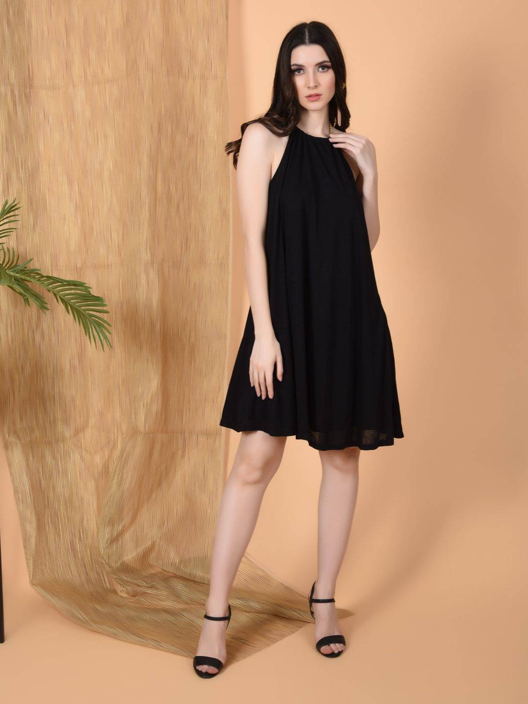 Flawless Women Backless Black Dress| LORRY Being Flawless