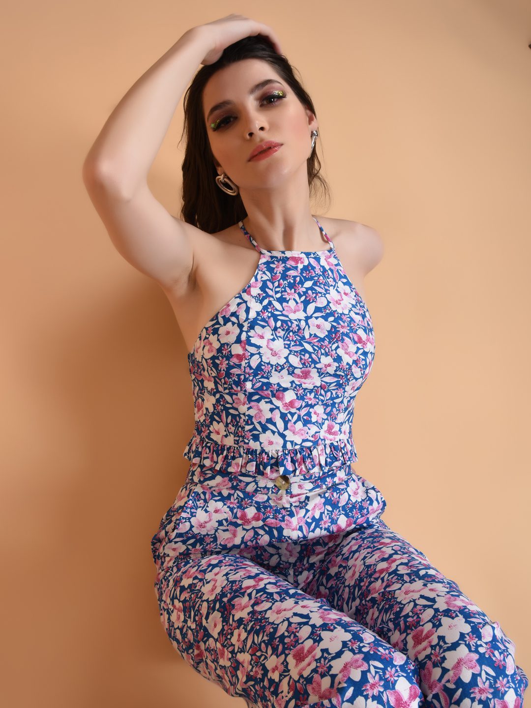 Flawless Blue Floral Women Co-Ord Set | HAILY