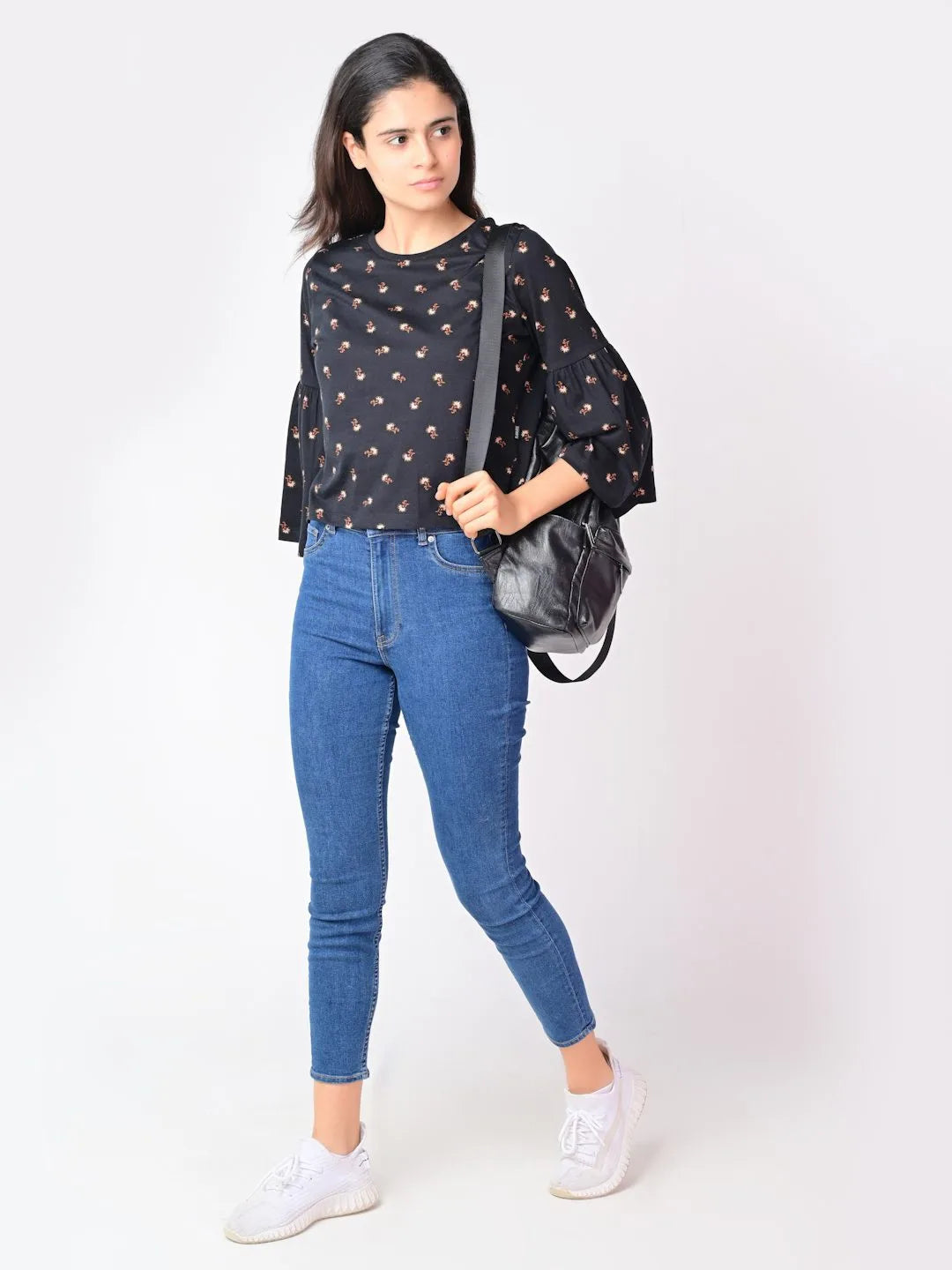 Flawless Women Black Bum Crop Top Being Flawless