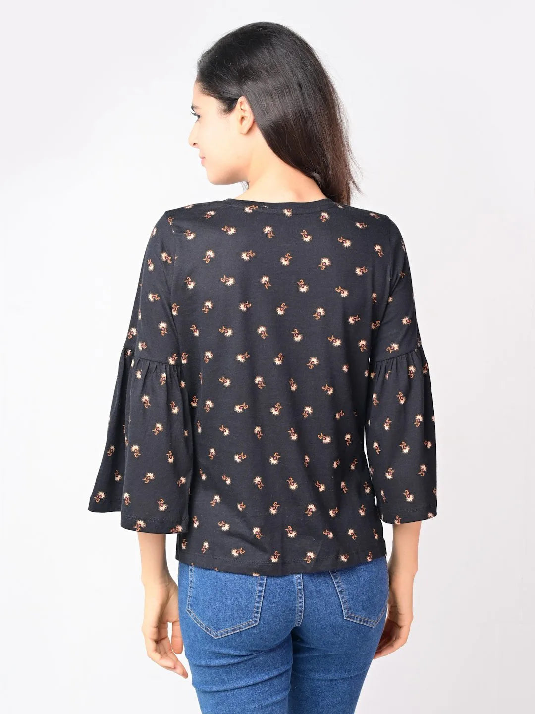 Flawless Women Black Bum Crop Top Being Flawless