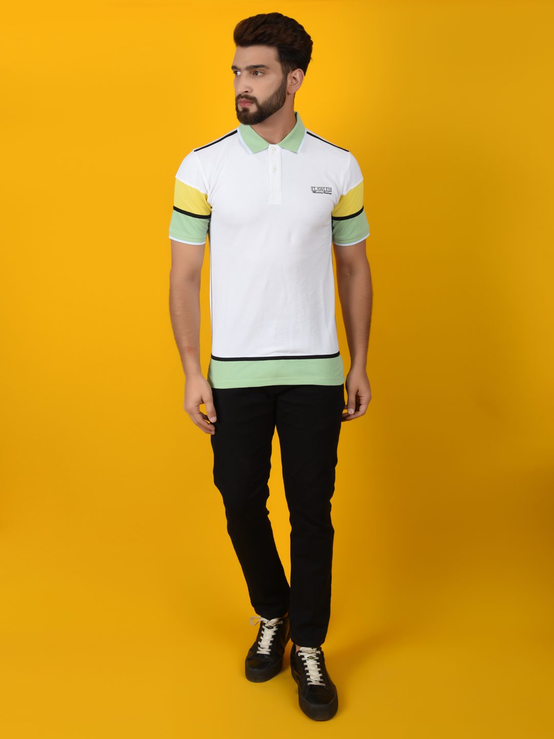 Flawless Men Multicolor Polo T-Shirt | HERCULES Being Flawless