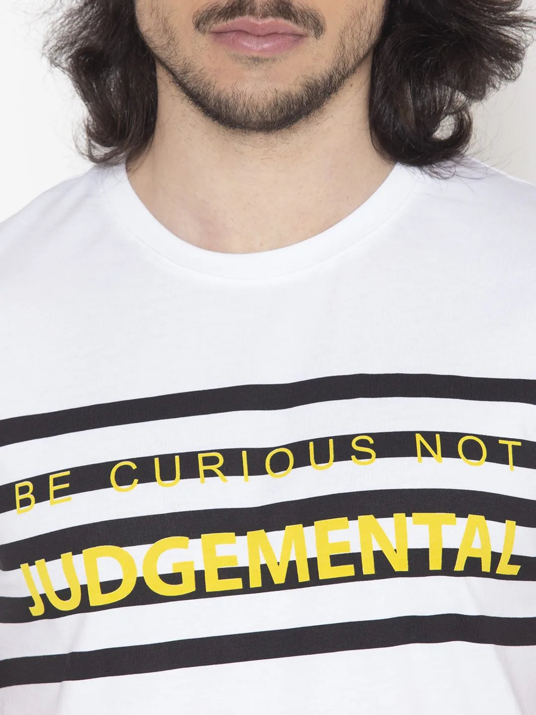 White Graphic Men T-shirt
