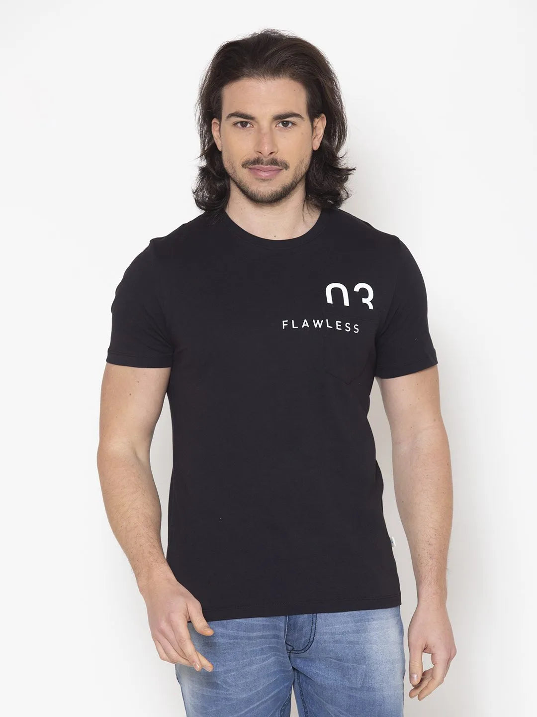 Graphic Black Men T-shirt Being Flawless