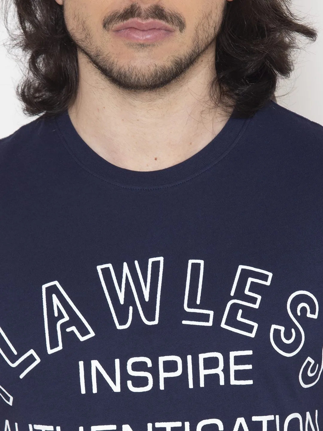 Flawless Men's Authentication Cotton T-shirt