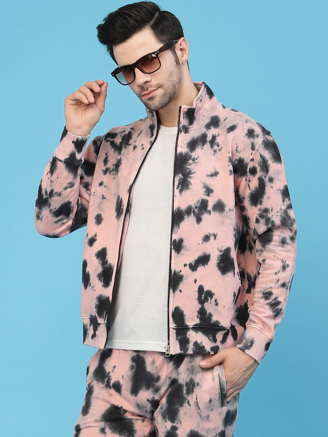 Flawless Men Winter Pink Co-Ord Set | SUNSET Being Flawless
