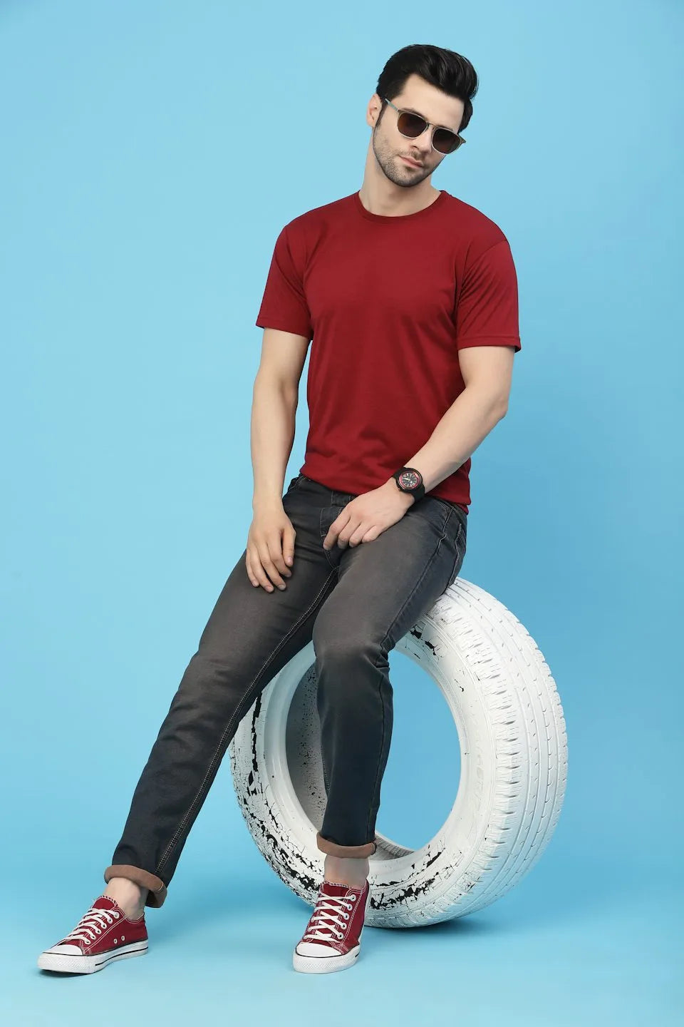 Flawless Men Mid Blue Denim