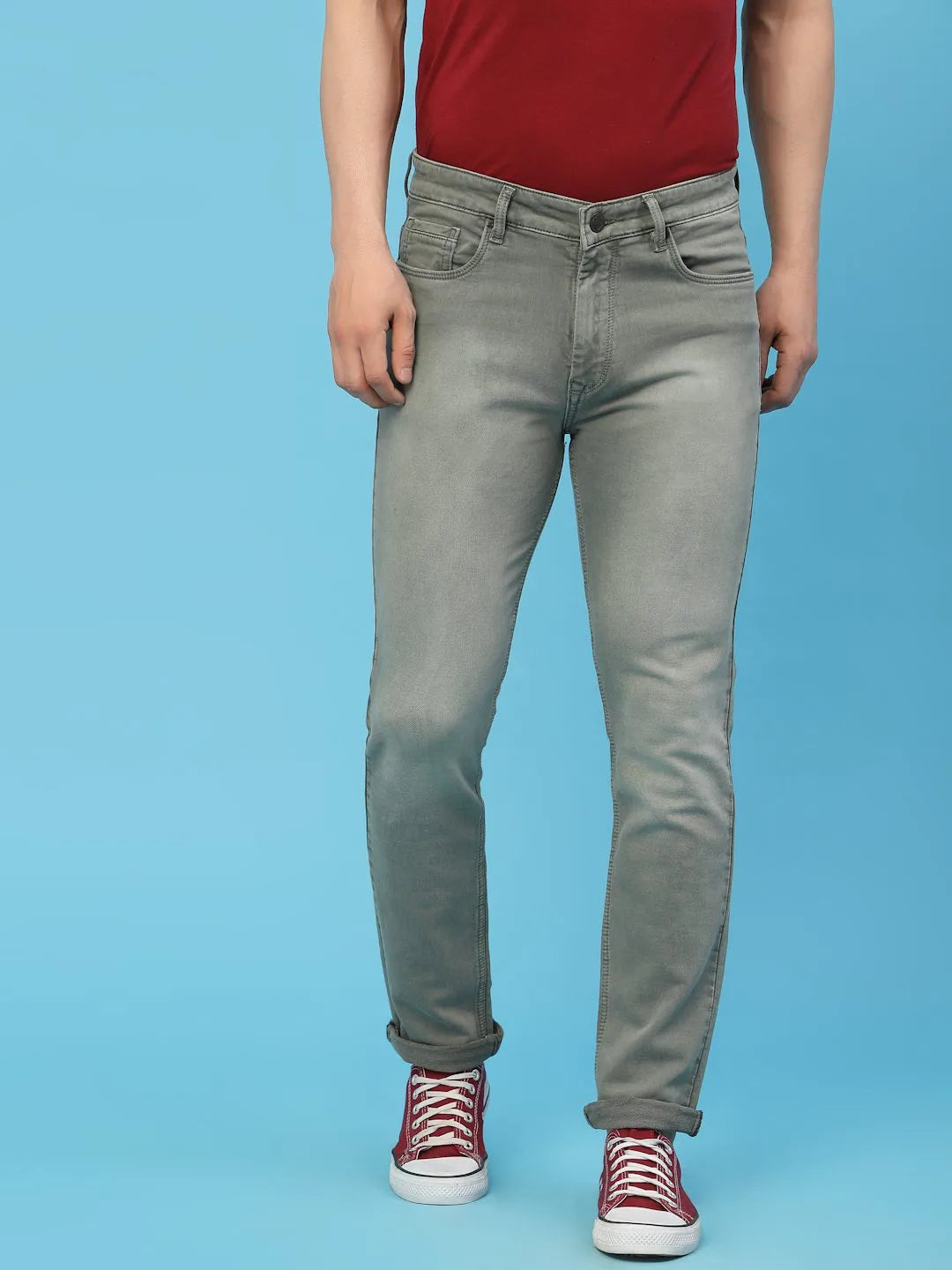 Flawless Men Olive Deft Denims Being Flawless