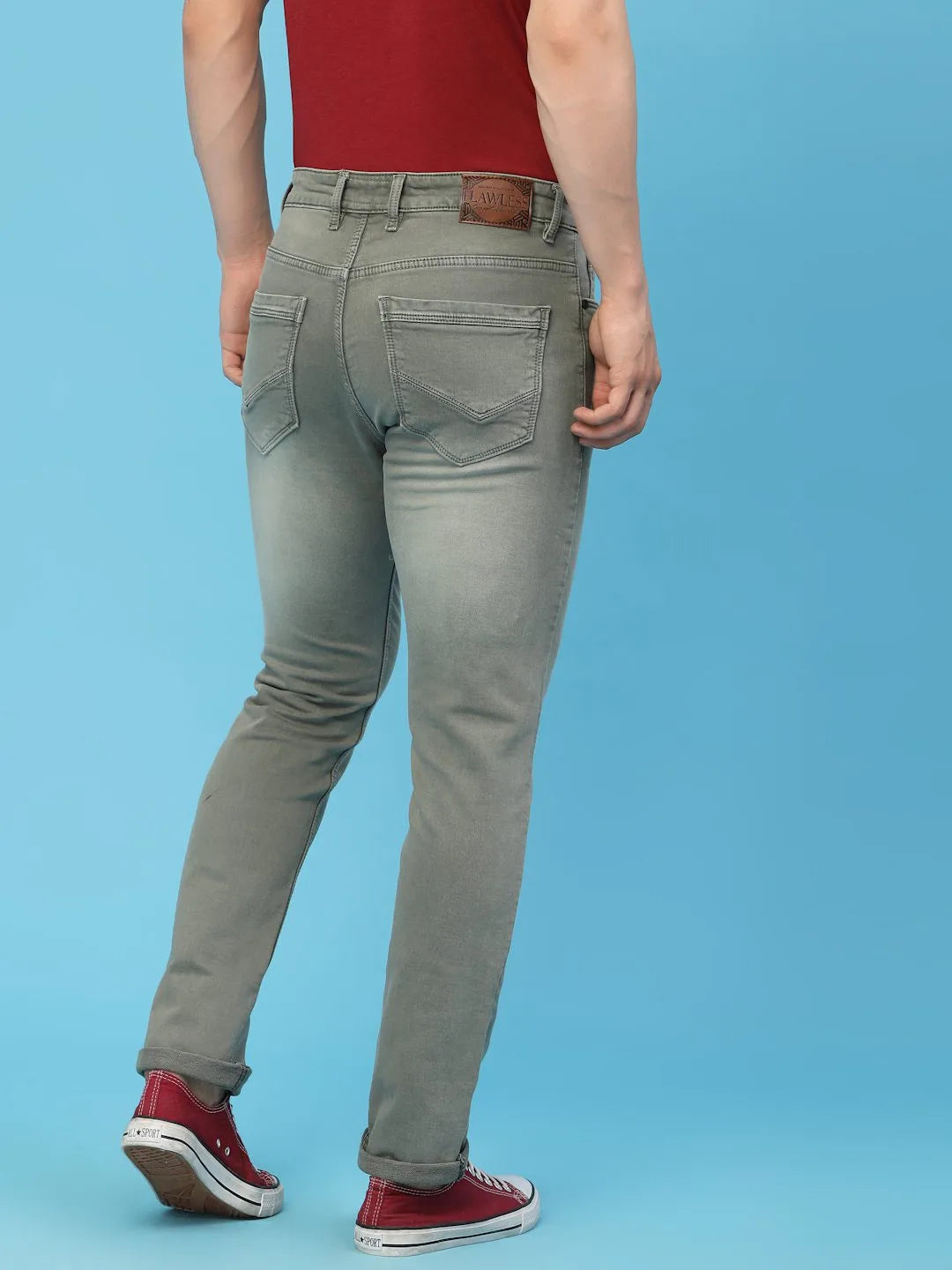 Flawless Men Olive Deft Denims Being Flawless