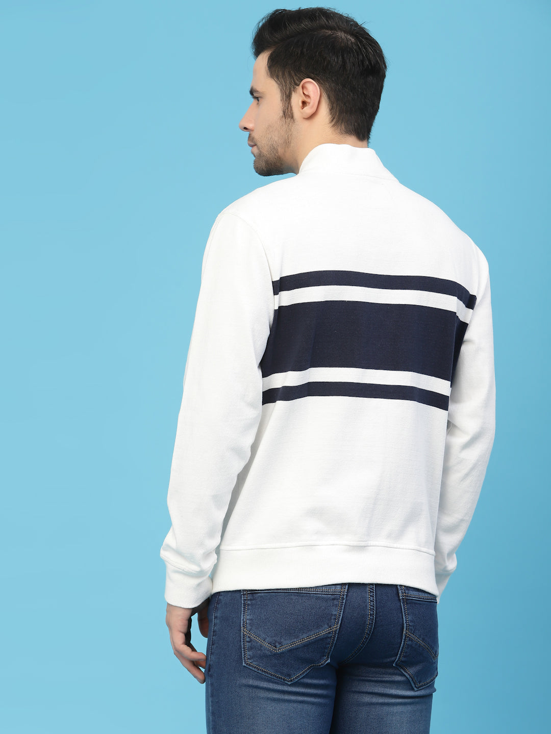 Flawless Men Multi-Color Cotton Bomber Jacket Being Flawless