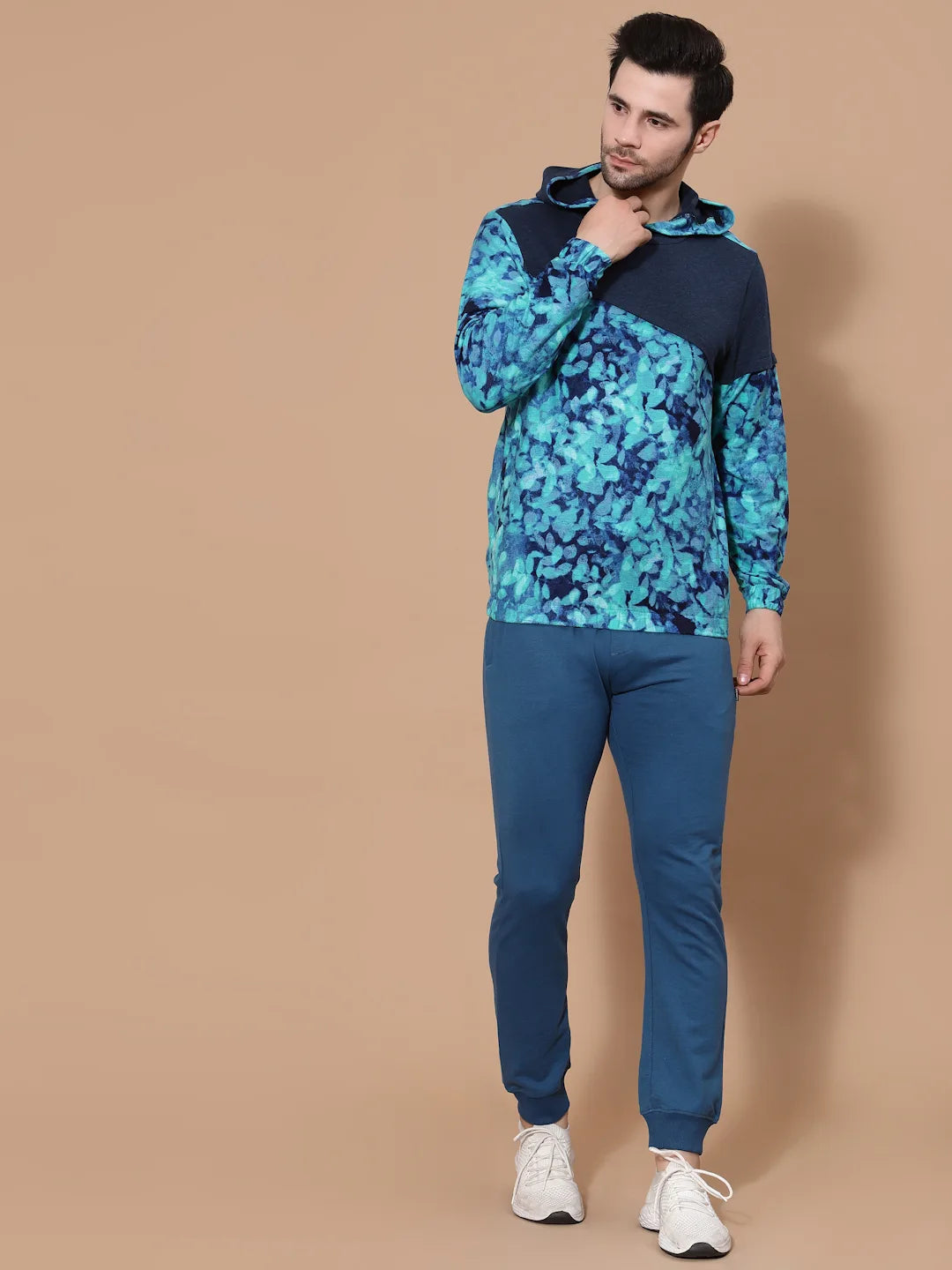Flawless Men Blue Printed Sweatshirt
