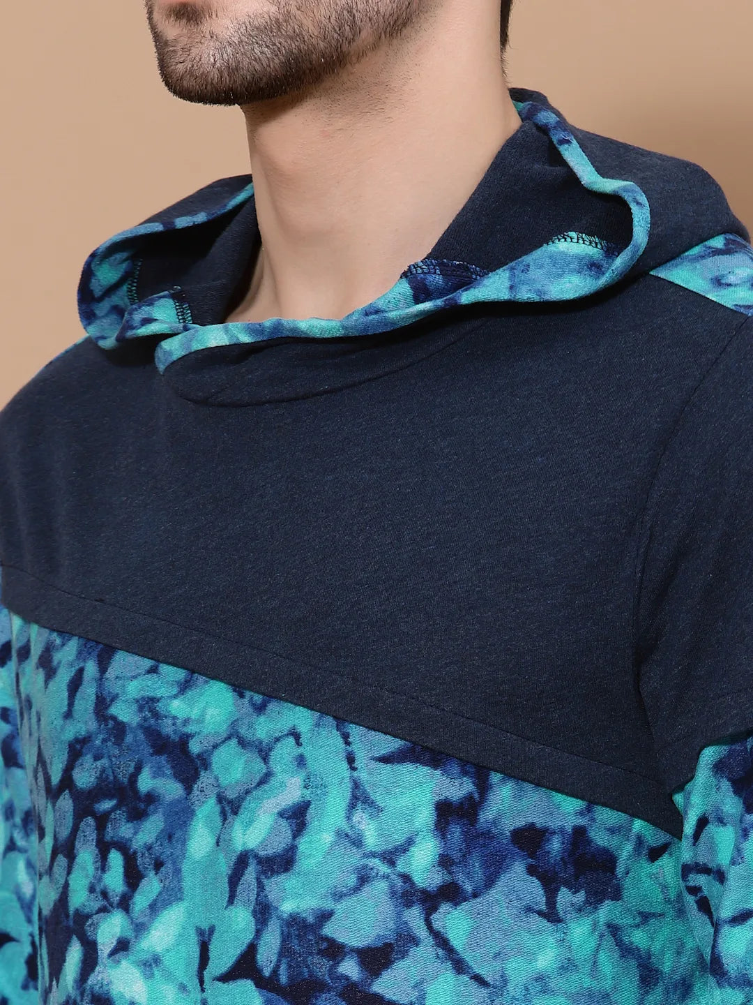 Flawless Men Blue Printed Sweatshirt