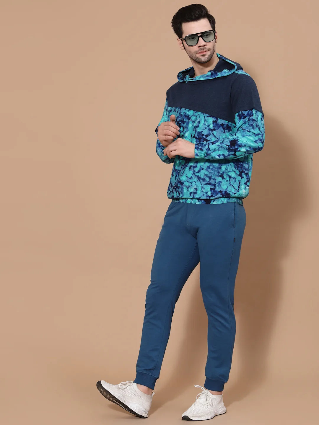Flawless Men Blue Printed Sweatshirt