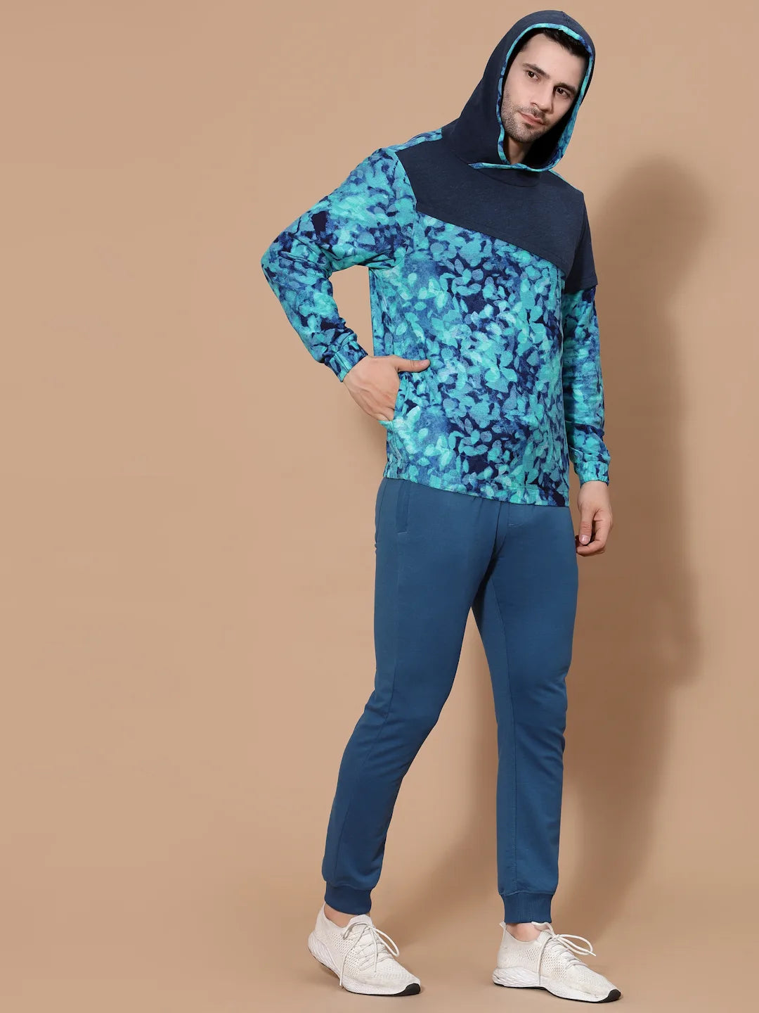 Flawless Men Blue Printed Sweatshirt