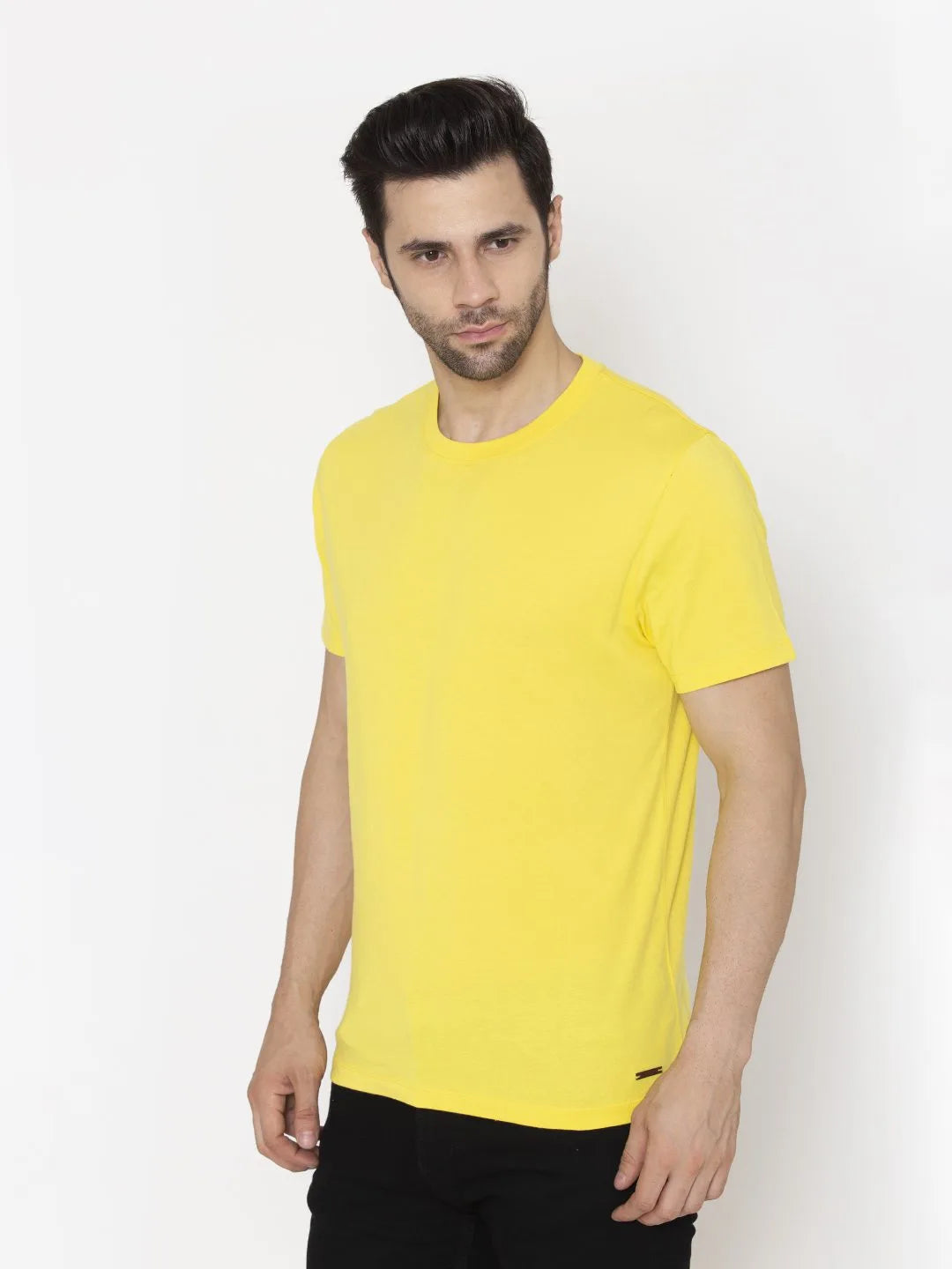 Flawless Men's Basic Yellow T-shirt Bright | MONDEY