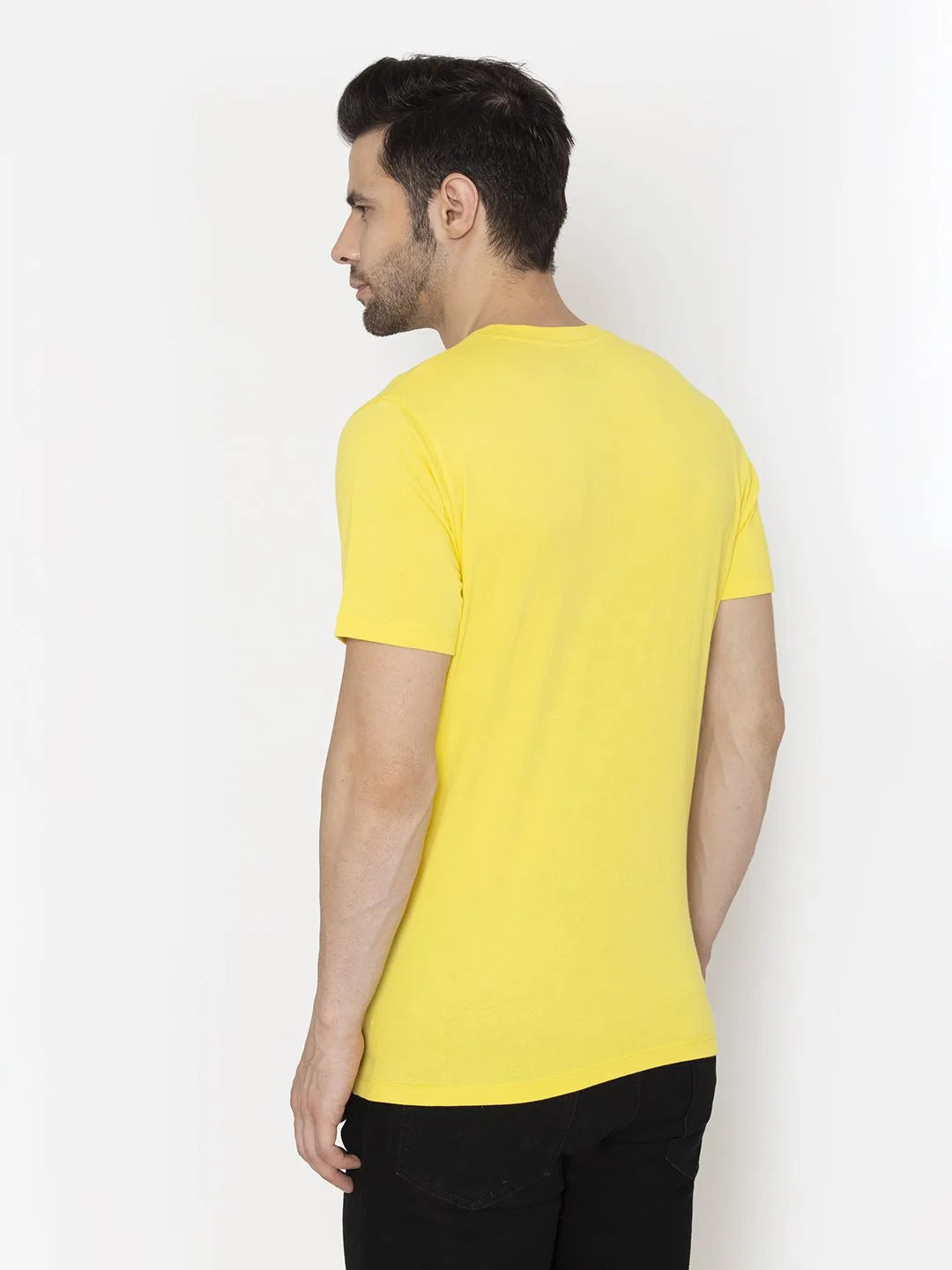 Flawless Men's Basic Yellow T-shirt Bright | MONDEY