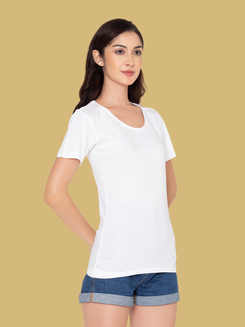 Flawless Women White Cotton T-Shirt Being Flawless