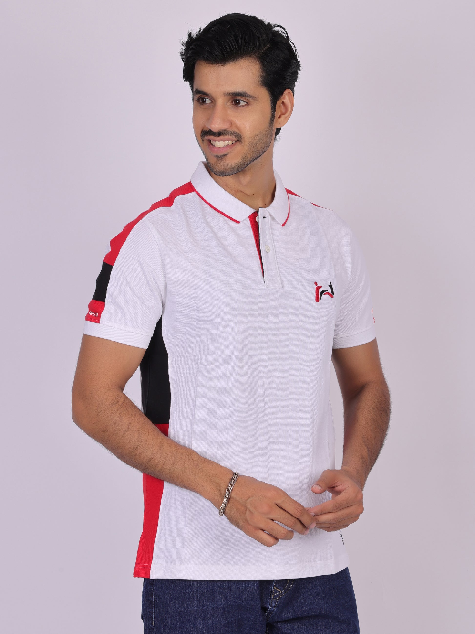 Classic White Cotton  Polo T-Shirt for Men Being Flawless