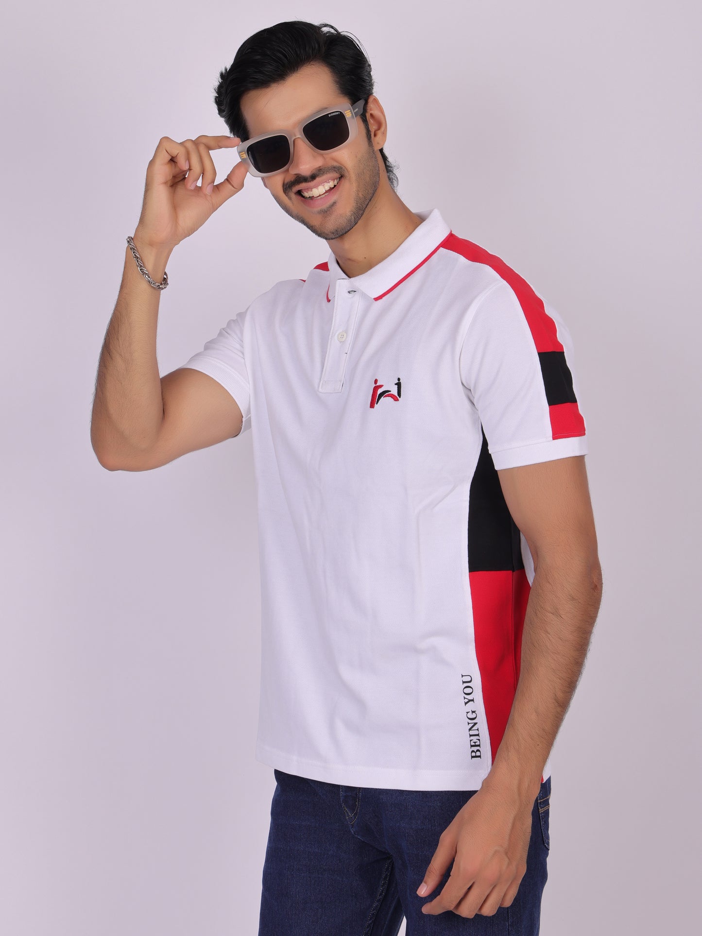 Classic White Cotton  Polo T-Shirt for Men Being Flawless