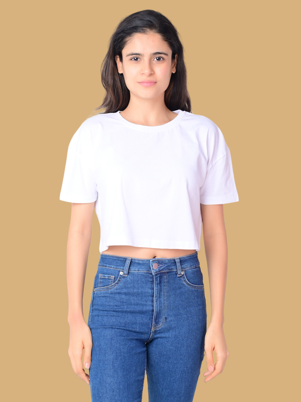 Flawless Women Wing White Crop Top Being Flawless
