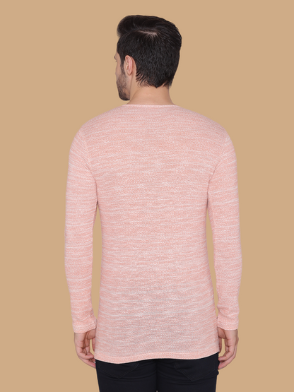 FLAWLESS MEN WINTER PEACH KNITTED T-SHIRT Being Flawless