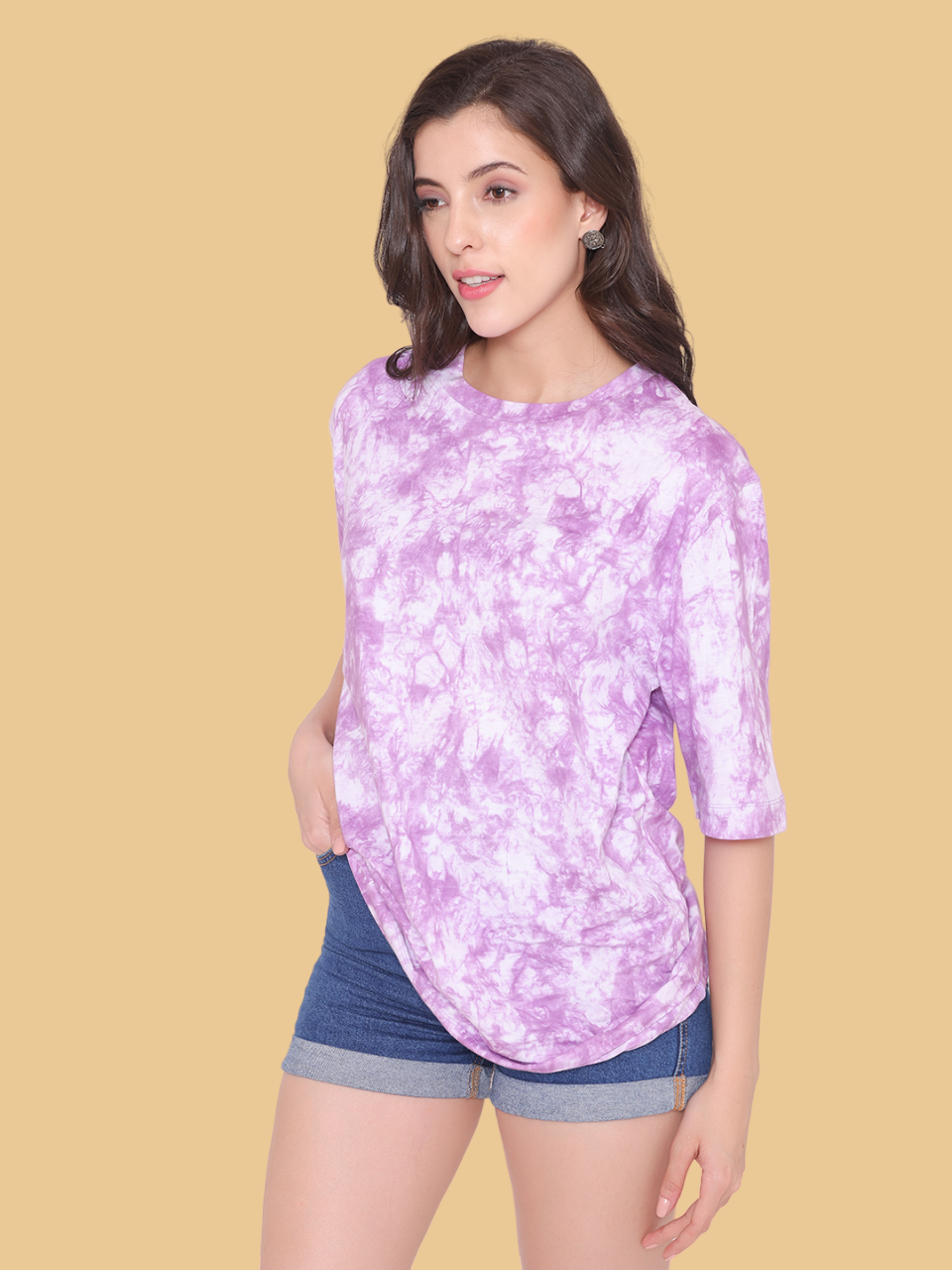 Flawless Women's Purple Dreams Cotton T-Shirt Being Flawless