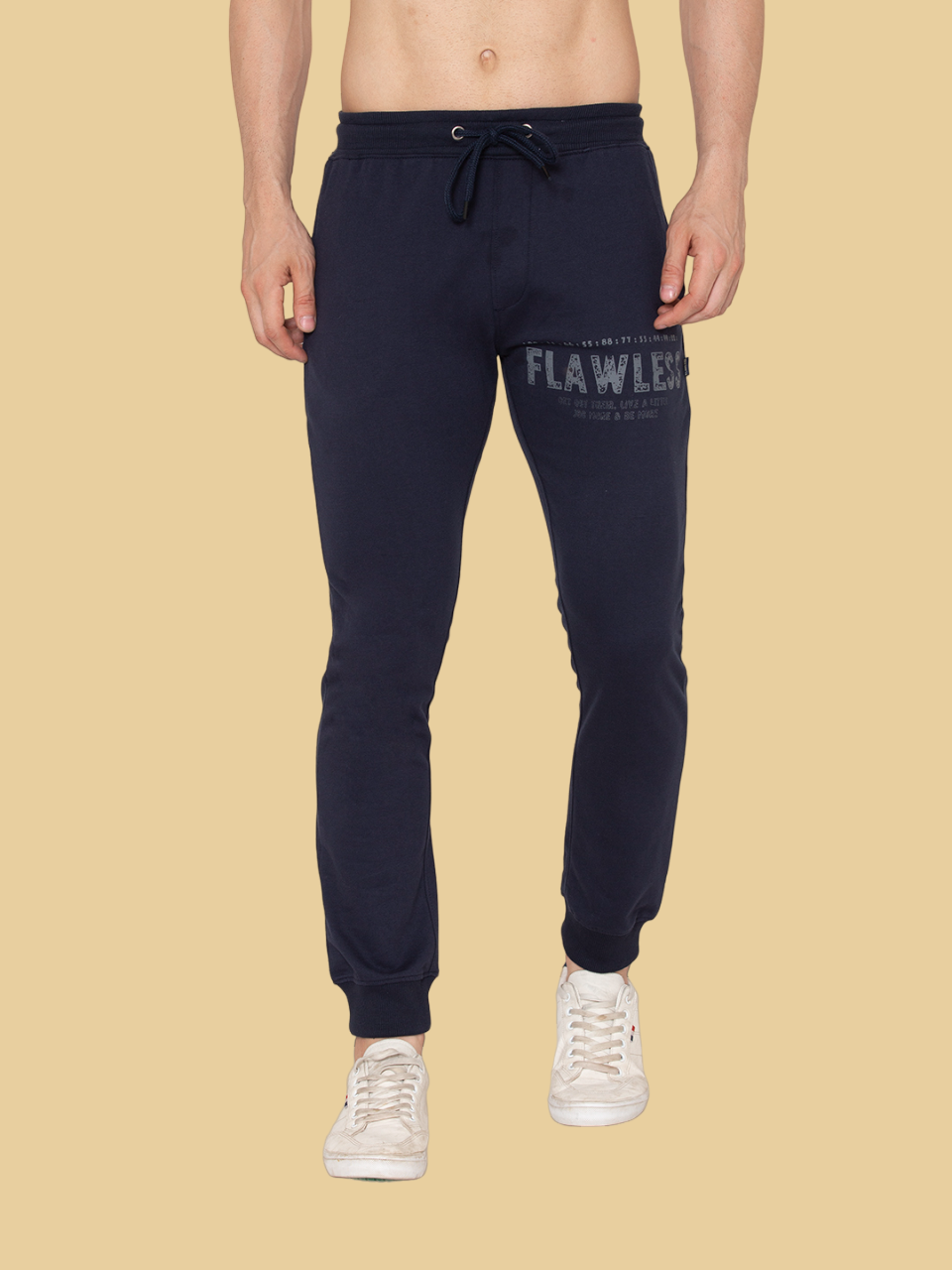 Flawless Men Navy Nerdy Joggers Being Flawless