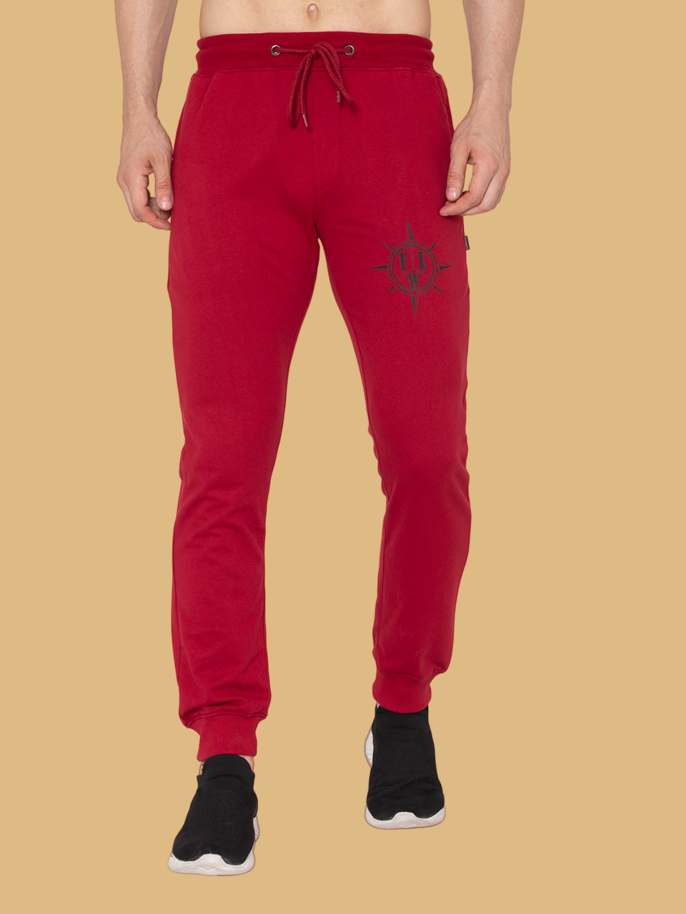 Flawless Men Rush Red Jogger Being Flawless
