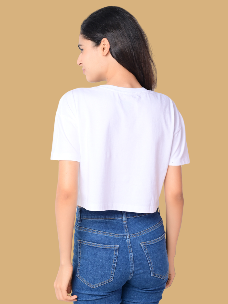 Flawless Women Wing White Crop Top Being Flawless