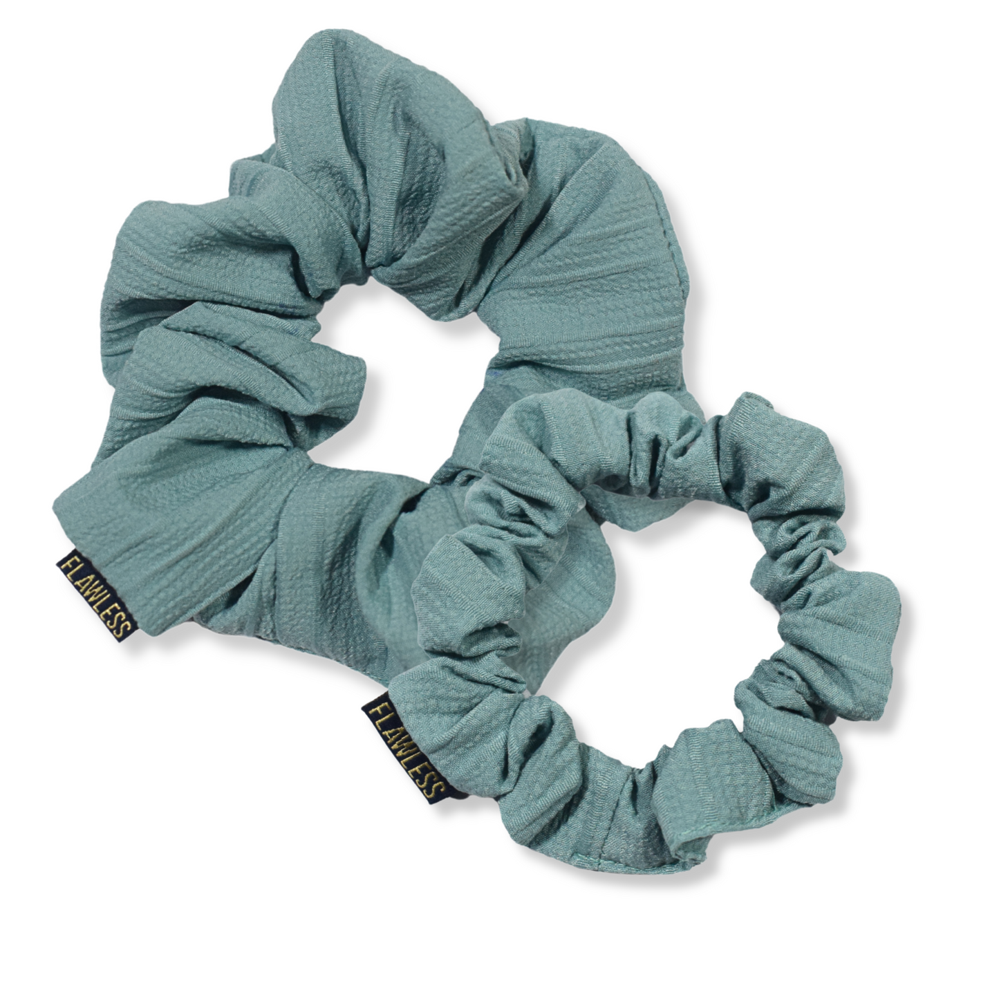 Flawless Soft Sugarcane-Crape Scrunchies -Set of 2 Being Flawless