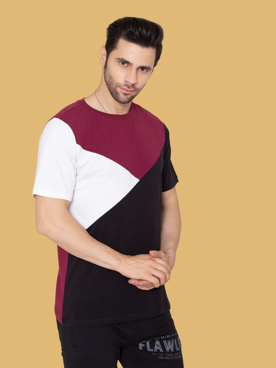 Flawless Men Multicolor Casual T-Shirt | SUNDAY Being Flawless