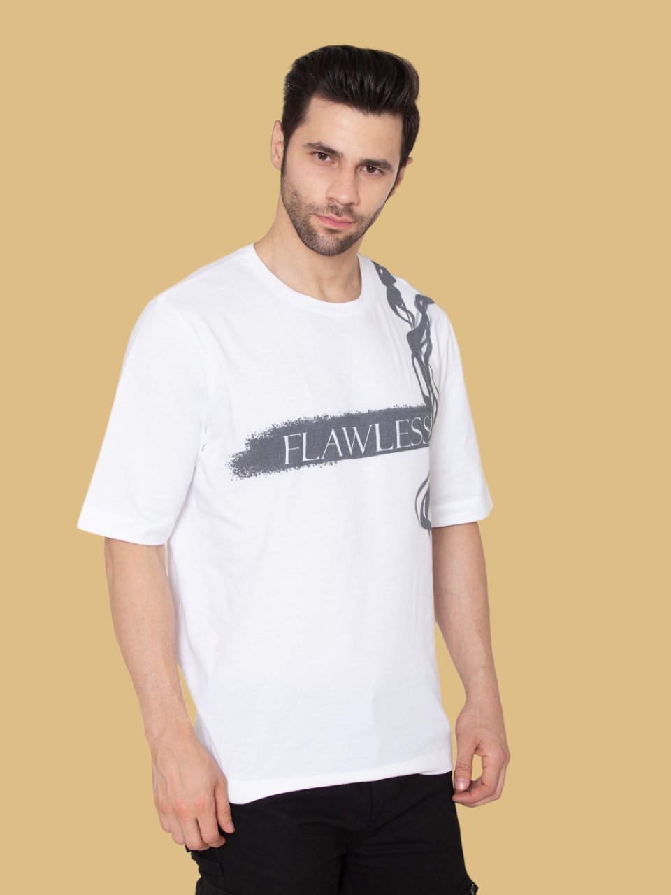 Flawless Men Smoke Oversized T-Shirt | SMOKE Being Flawless