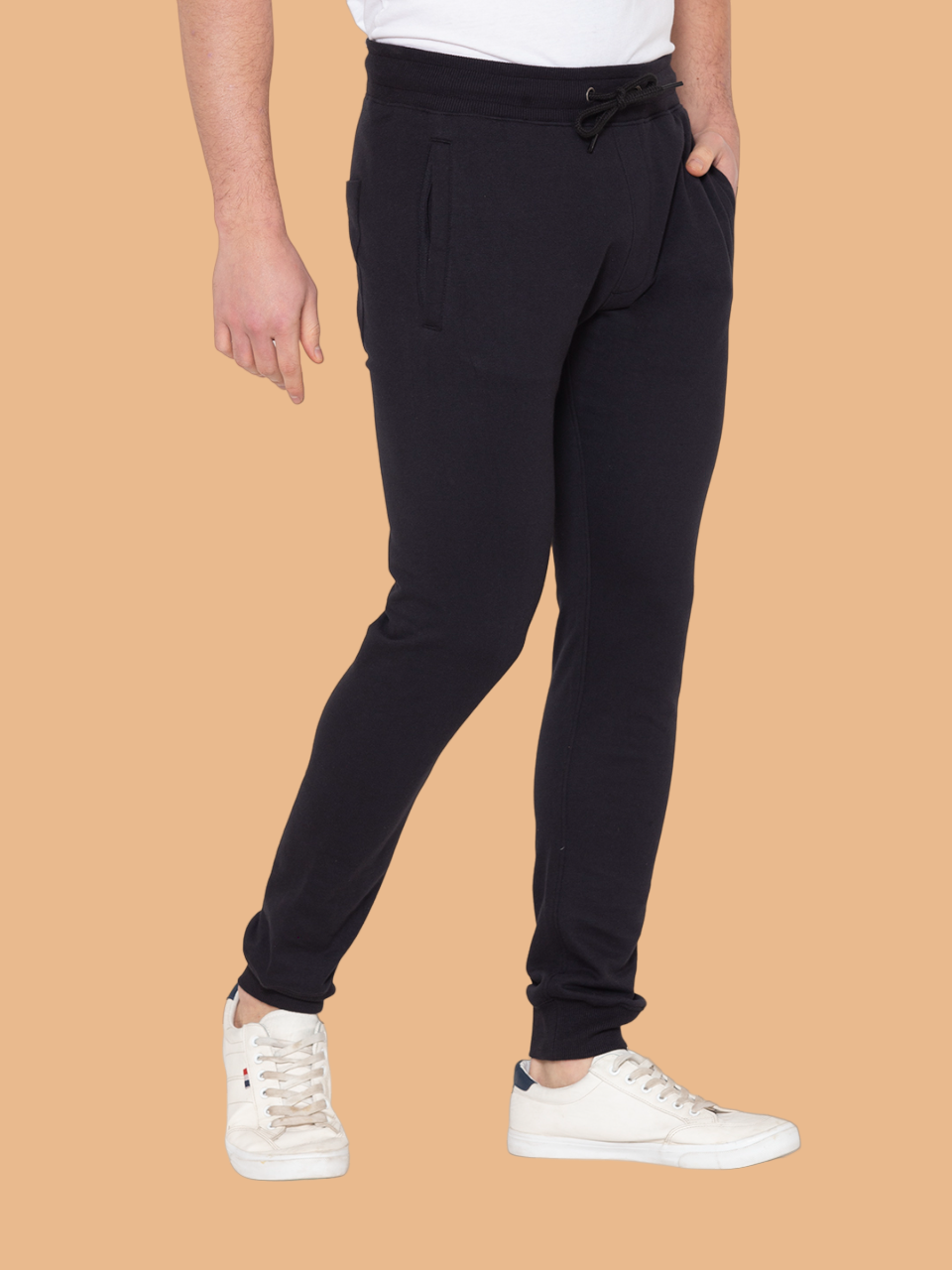 Flawless Men's Black solid Jogger Being Flawless
