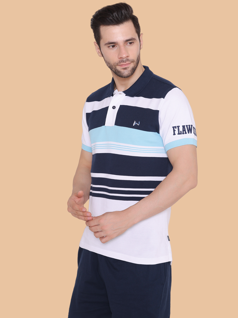 Flawless Men Organic Polo T-Shirt | CAPTAIN Being Flawless