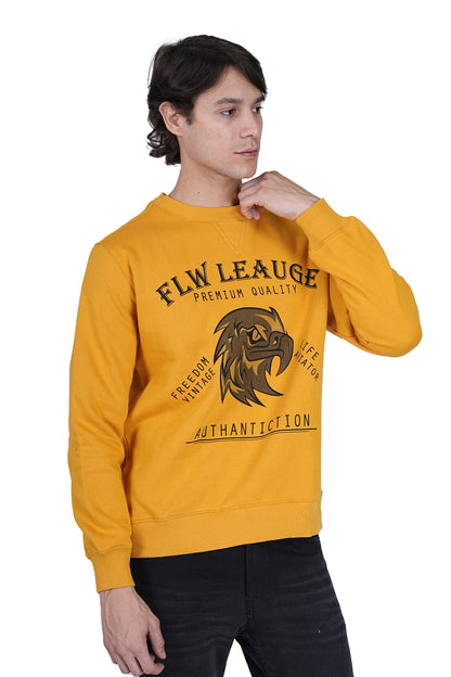 Flawless Men's Supreme Mustard Sweatshirt Being Flawless