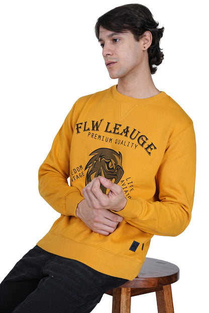 Flawless Men's Supreme Mustard Sweatshirt Being Flawless