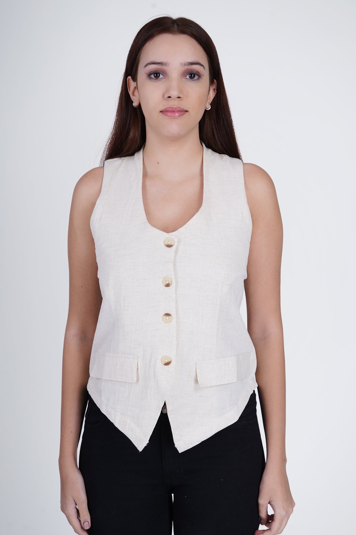 Flawless Cotton Waistcoat for Women - Stylish and Comfortable Being Flawless