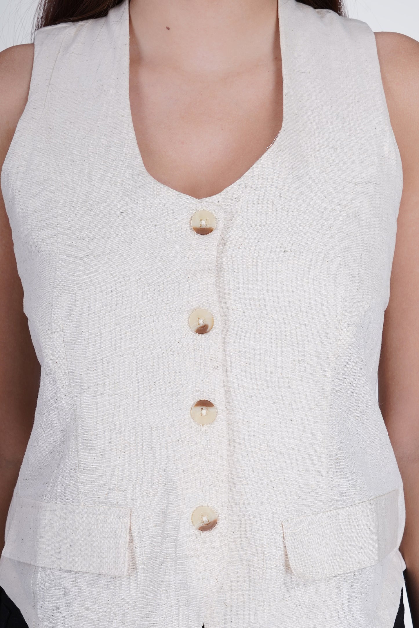 Flawless Cotton Waistcoat for Women - Stylish and Comfortable Being Flawless