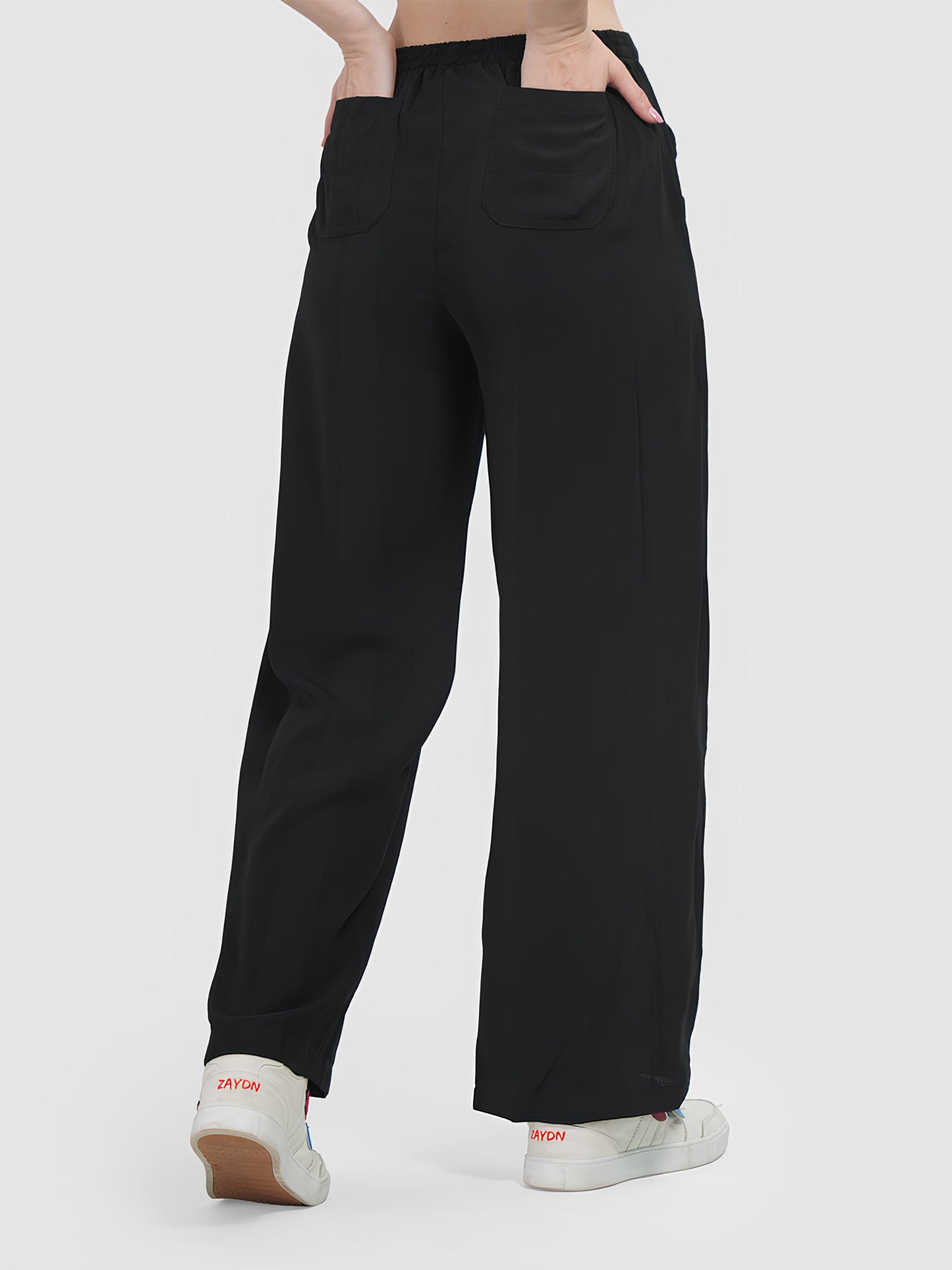 Black Colour | Women Formal Trousers Regular Fit Being Flawless