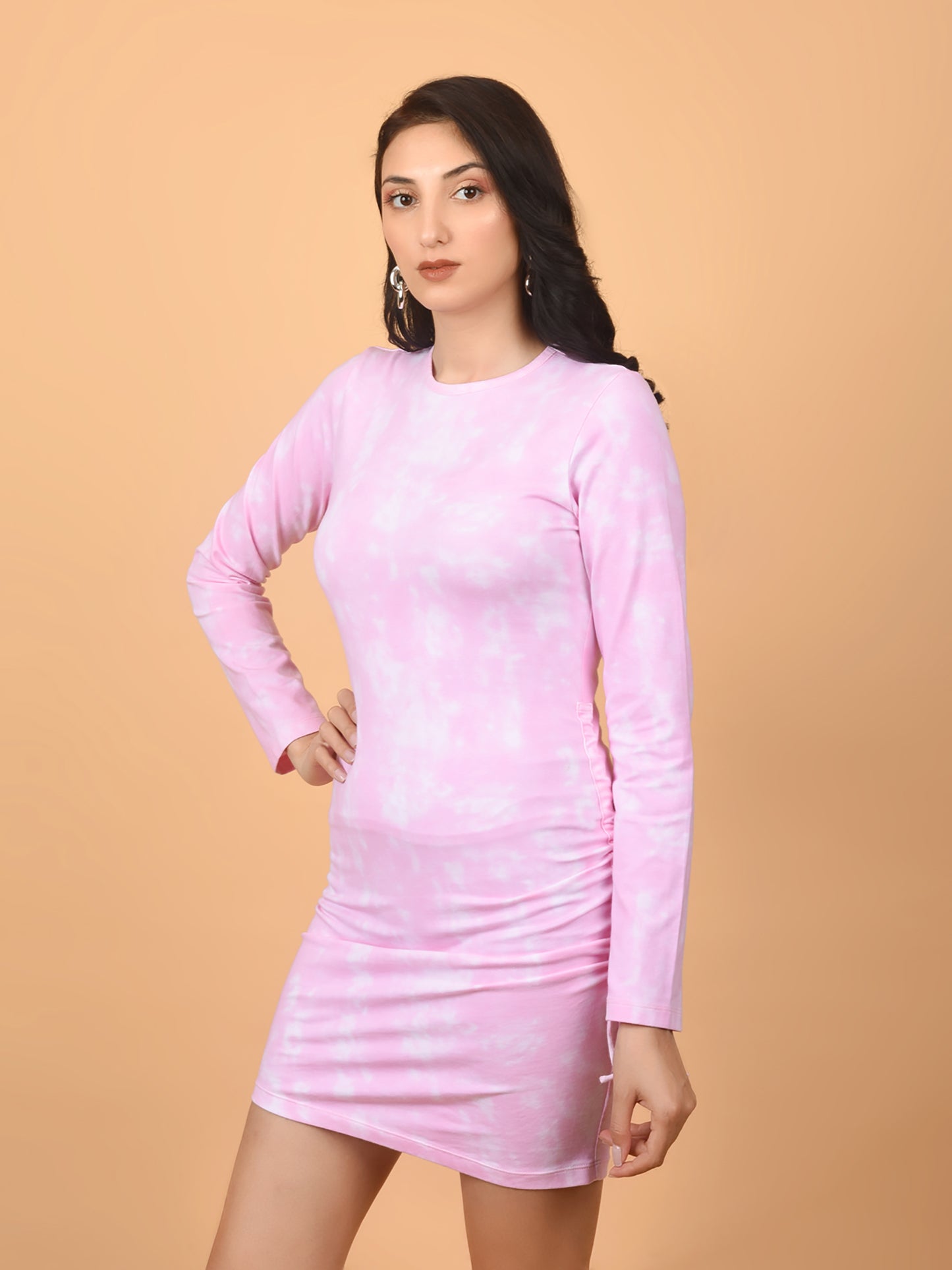 Flawless Women Pink Bodycon Mini Dress | PINK AUTUMN Being Flawless