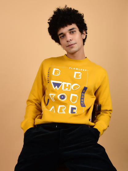 Flawless Men Typographic Swag Sweatshirt Being Flawless